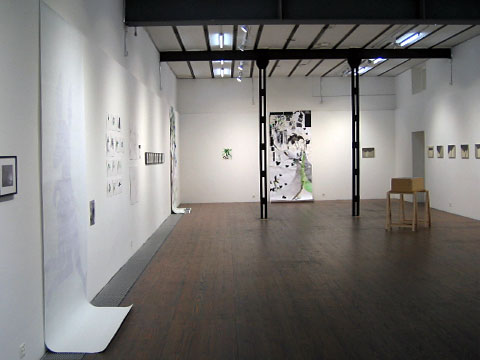 Raumsituation der Ausstellung im Rahmen des eap-Projekts, Chelsea Galerie zeigt Dana Engfer und Fabian Patzak 